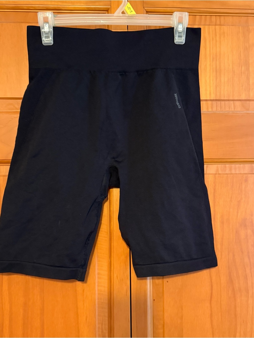 Gymshark Women’s Black Athletic Compression Bike Shorts with High Waistband